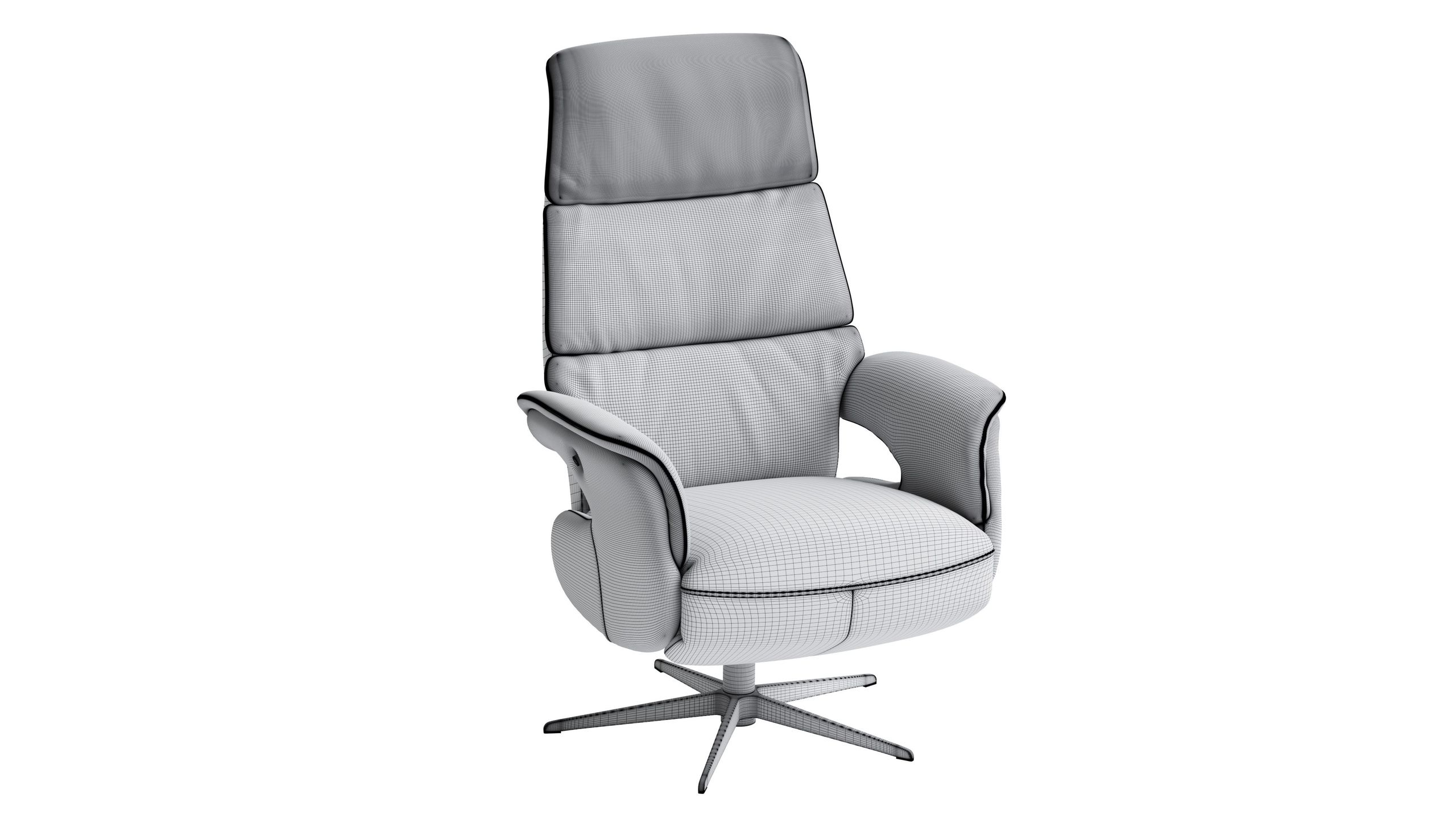 High-quality 3D rendered image of a modern chair showcasing 3D furniture modeling and visualization