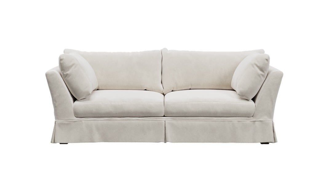 3D Model of a White Sofa
