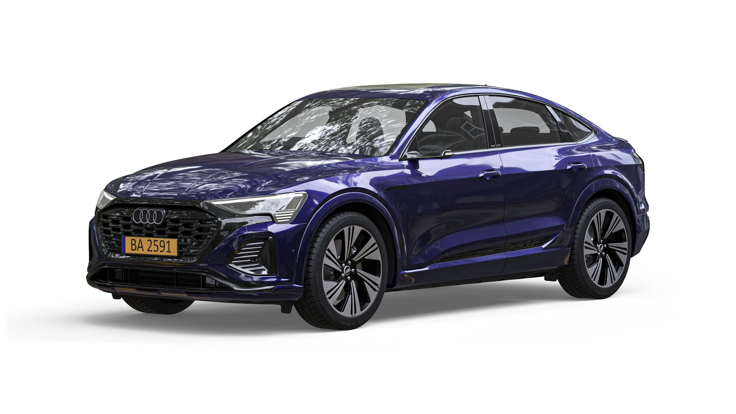 Product 3D Render of a Car on a White Background