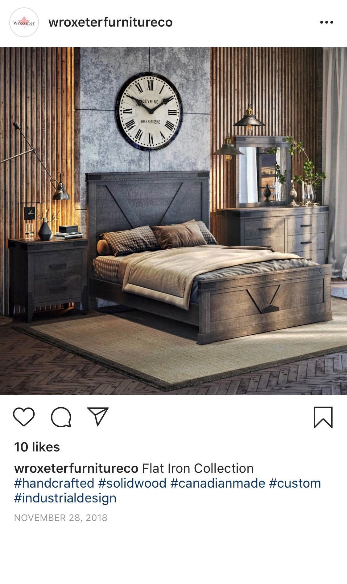 Facebook Ad with Bedroom Furniture 3D Rendering