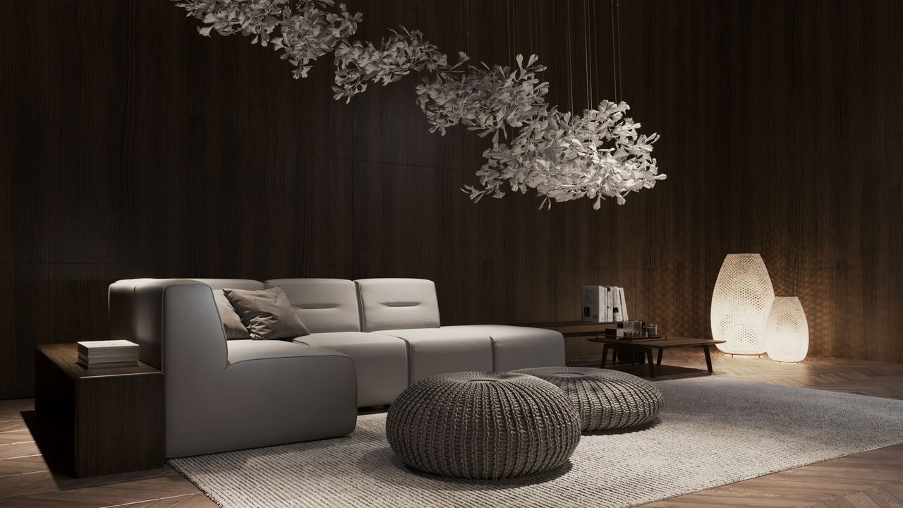 Living Room 3D Render
