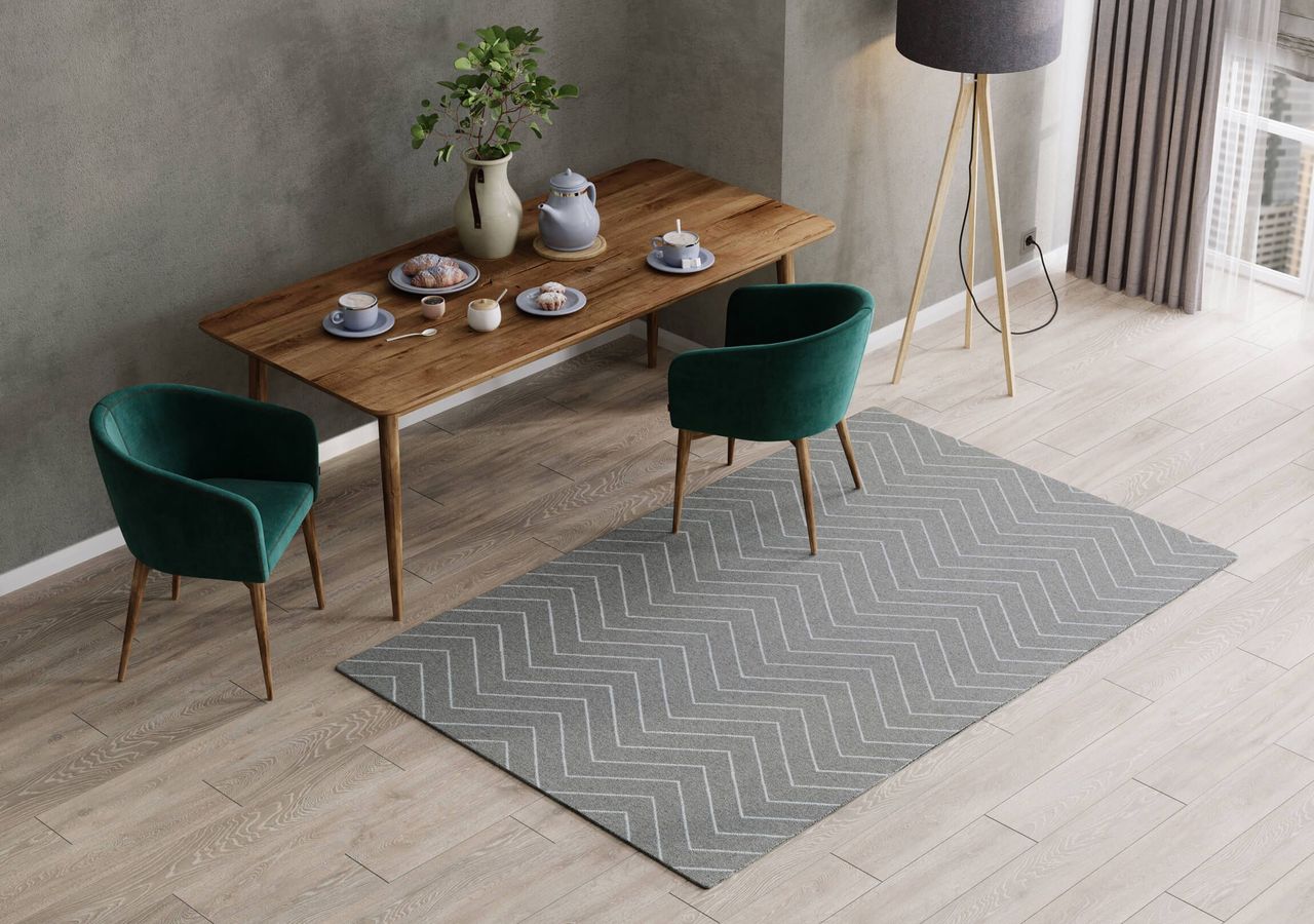 Dining Room Rug 3D Rendering