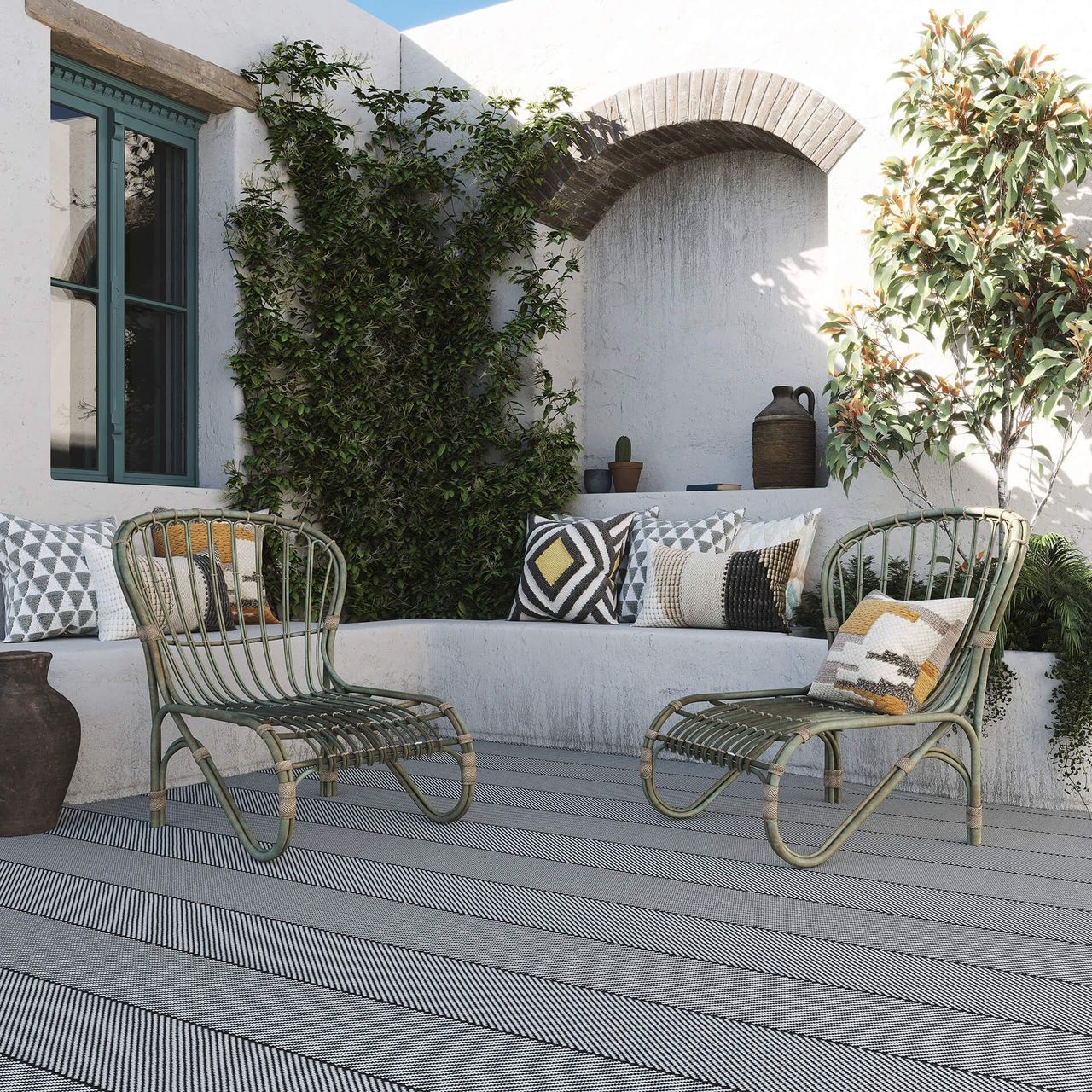 Lifestyle CGI of Terrace Flooring