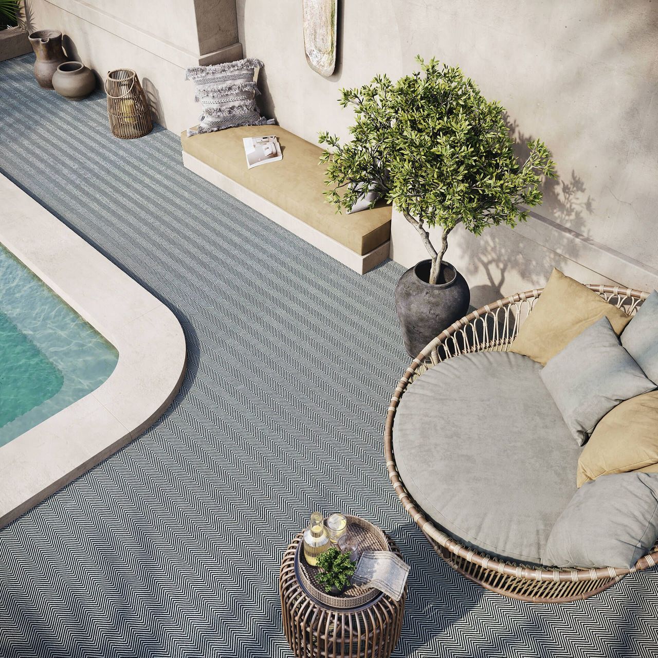 Grey Terrace Carpet CGI