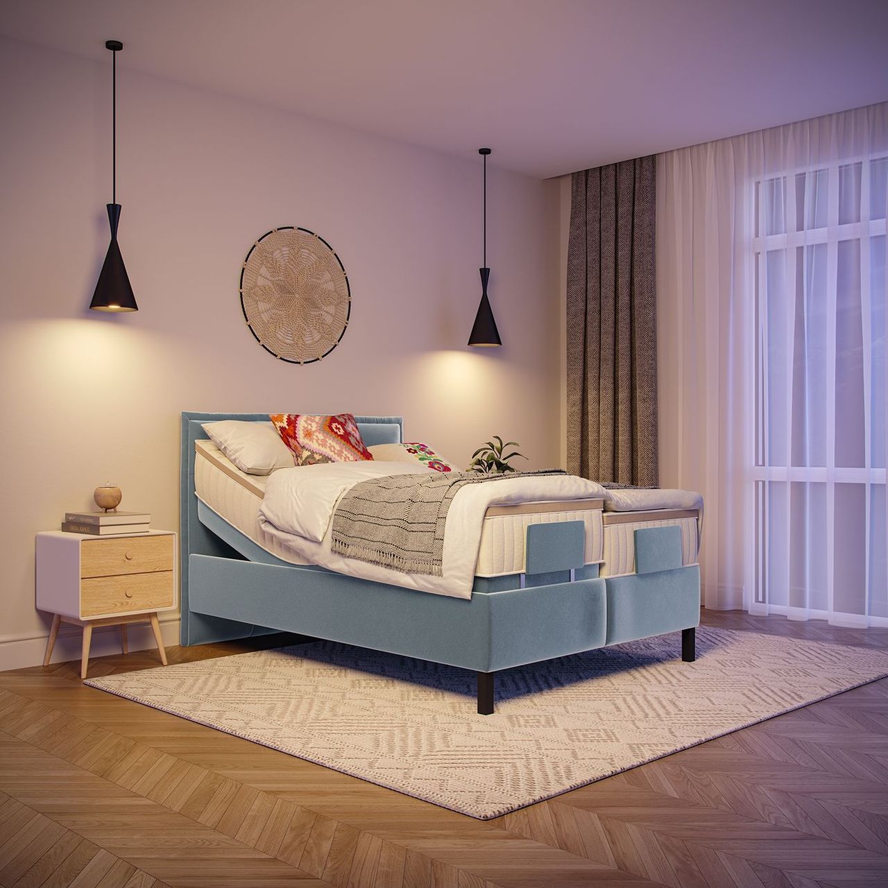 Blue Bed Lifestyle Render