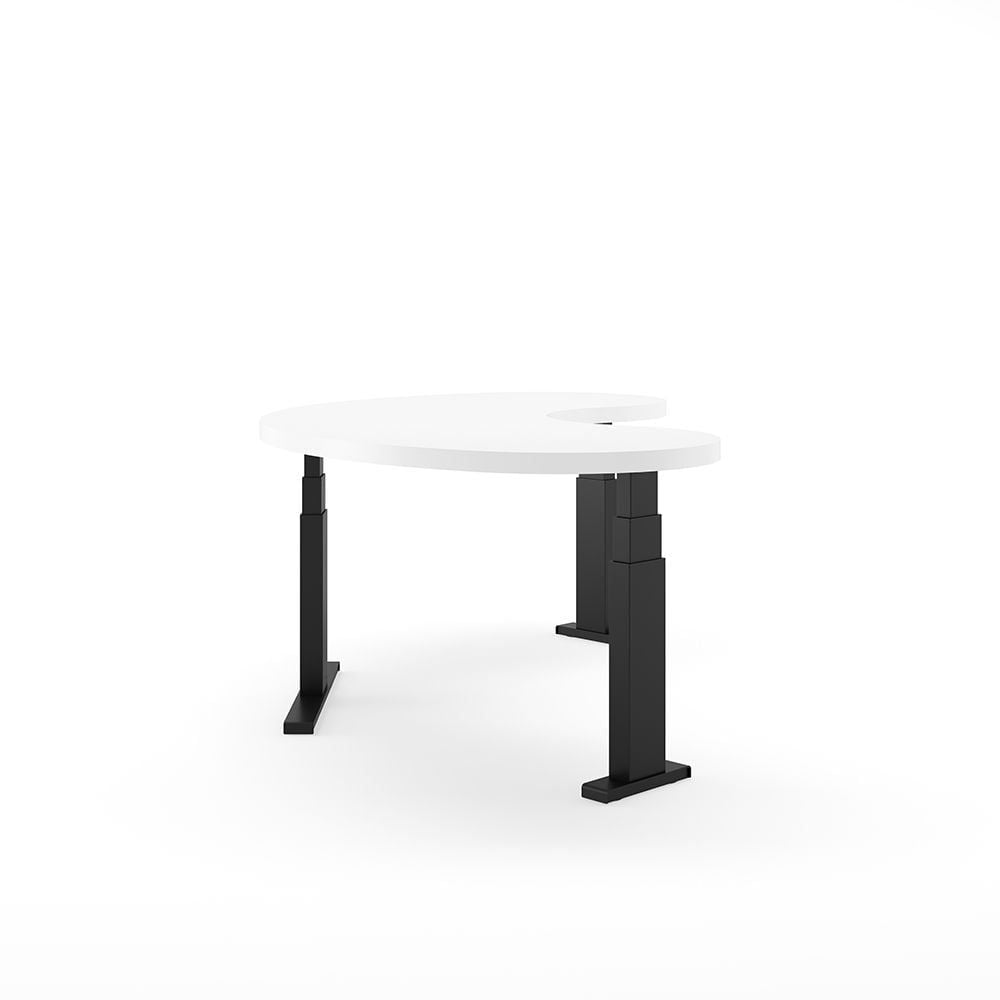 White Black Desk Rendering
