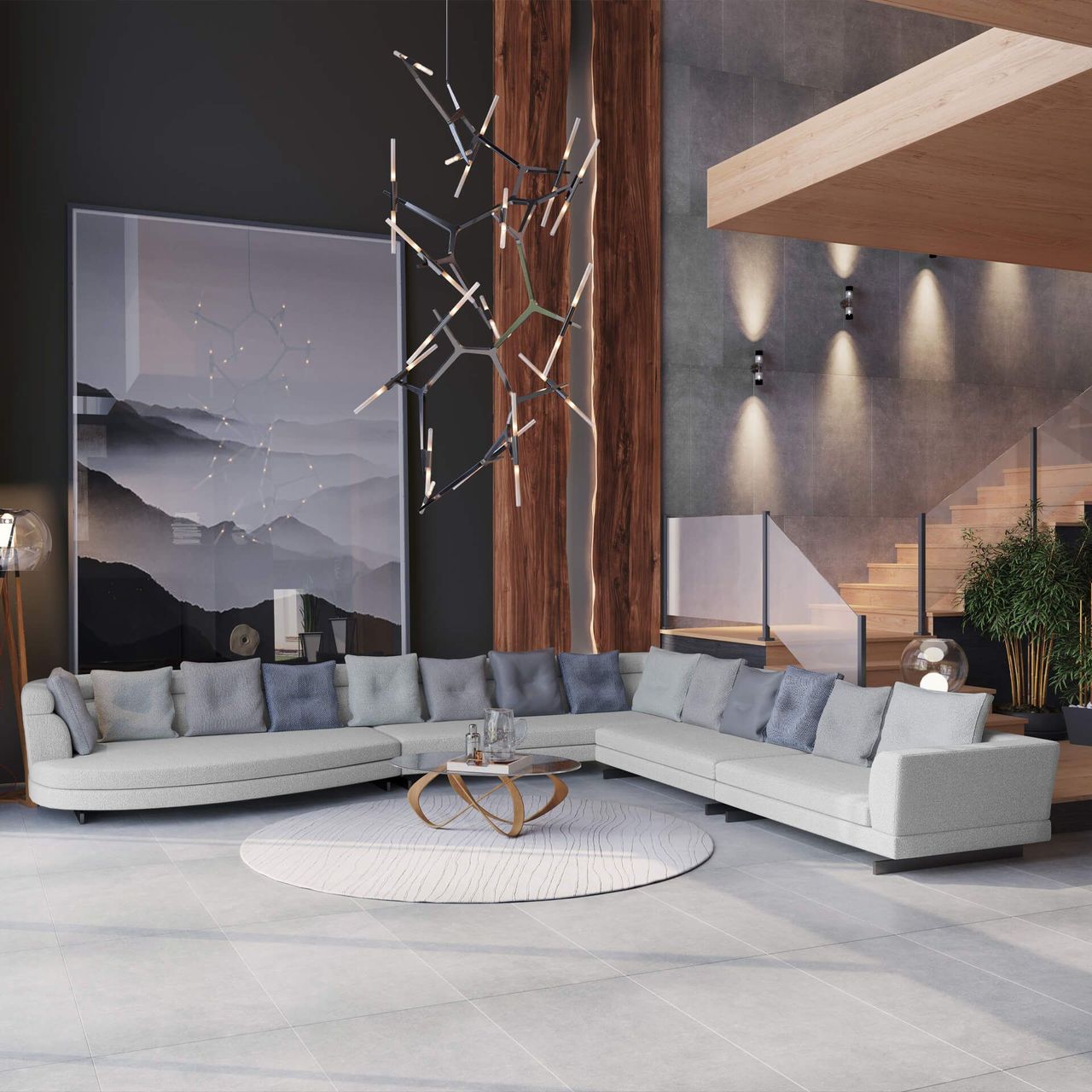 Corner Sofa Lifestyle Rendering