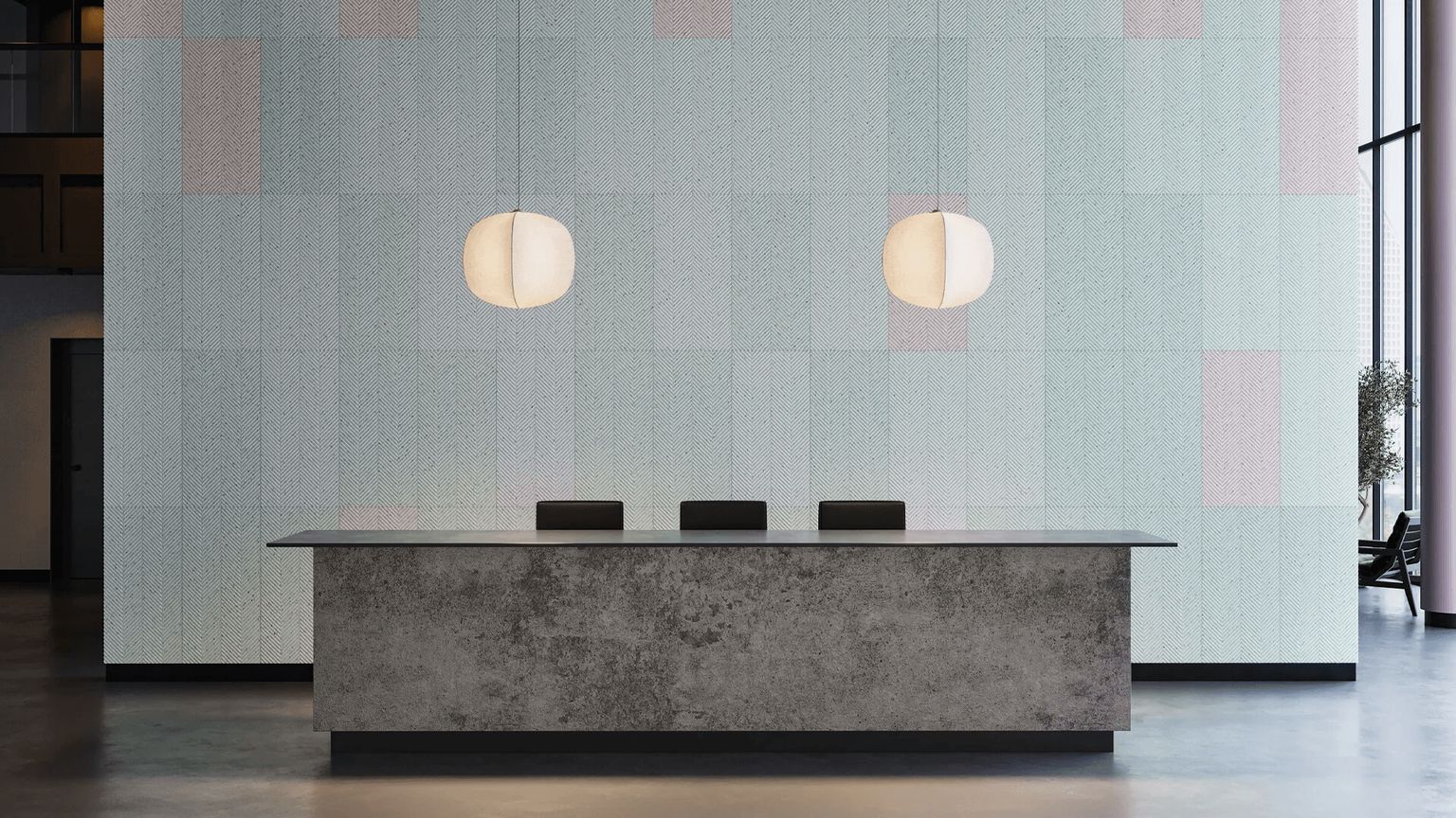 Lifestyle 3D Visualization for Acoustic Panels Marketing