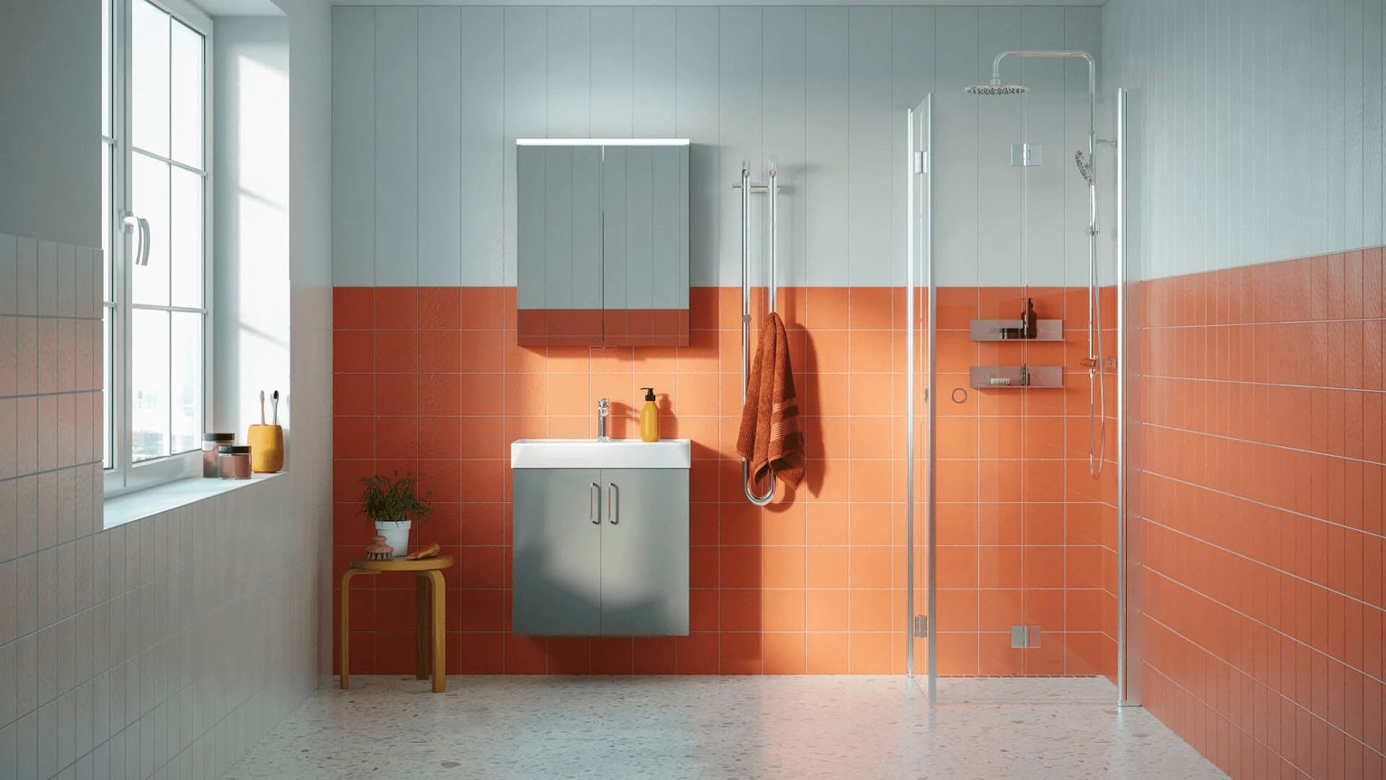 3D Render of Bathroom Fixtures