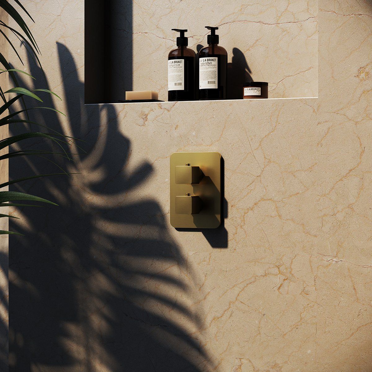 Realistic 3D rendering of bathroom accessories showcasing photorealistic visualization and custom 3D modeling.