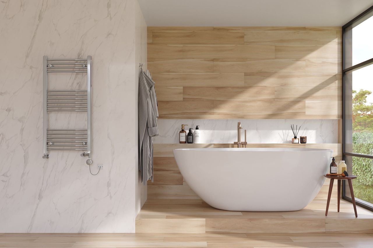 Electric Towel Radiator 3D Visualization