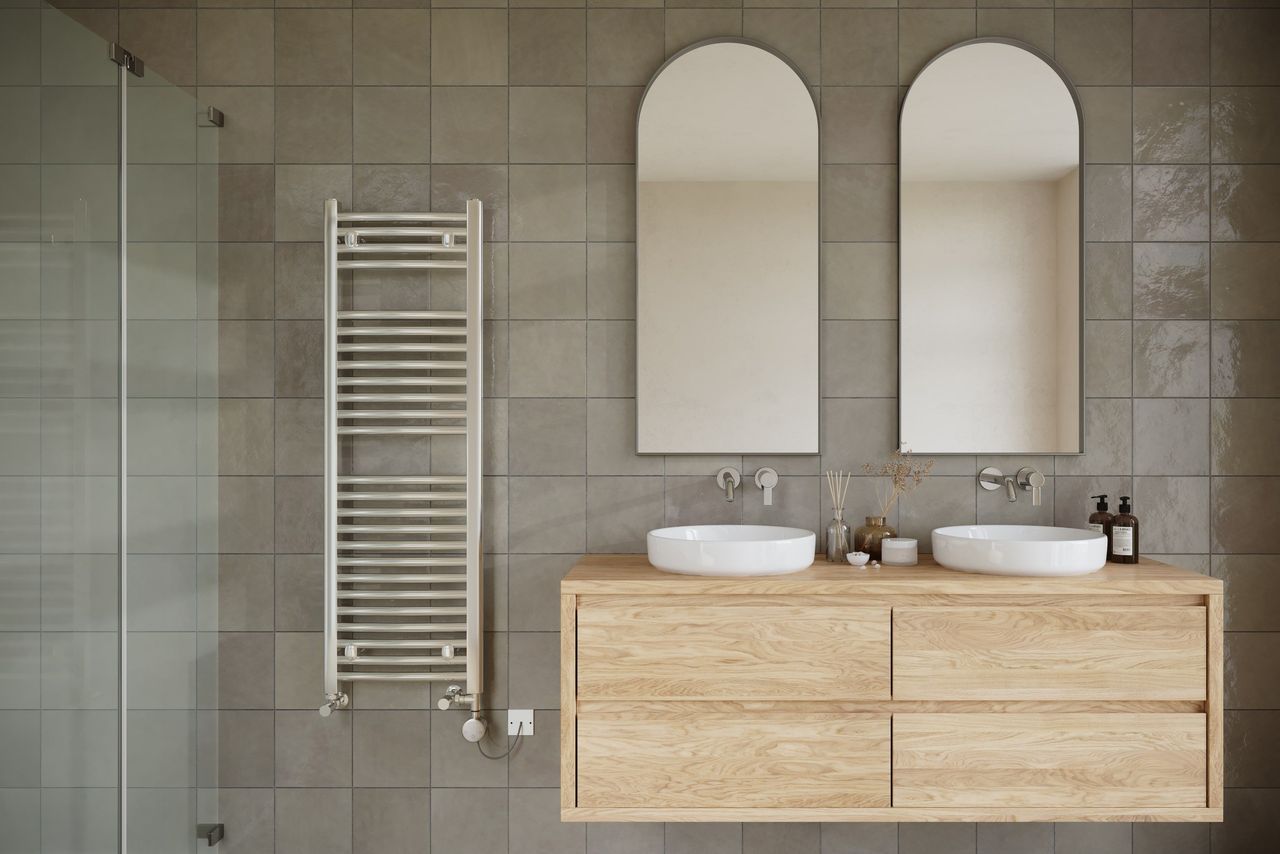 Heated Towel Warmer 3D Lifestyle Visualization