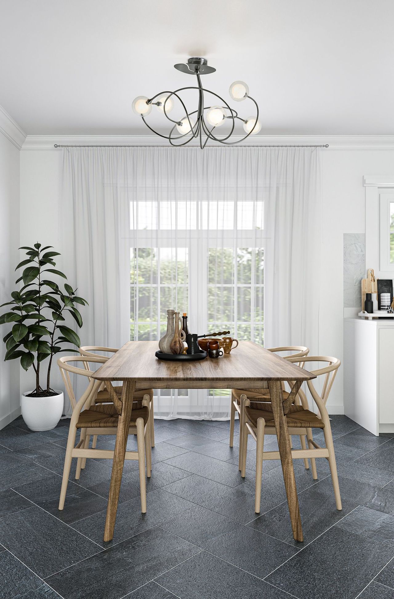 Dining Room Lamp 3D Rendering