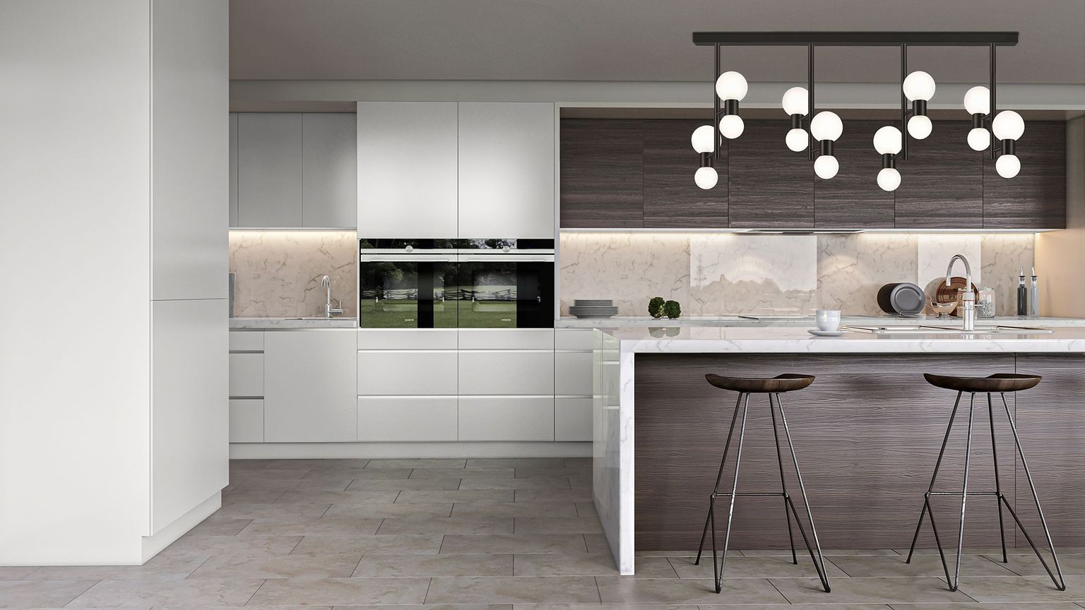 Kitchen Render for a Pendant Lamp