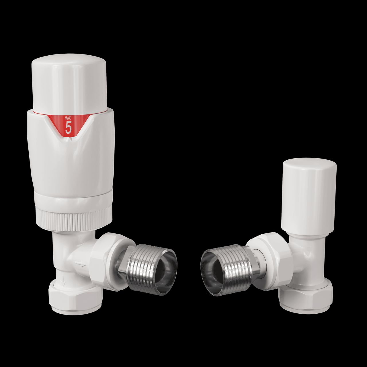 White Radiator Valve CG Visualization