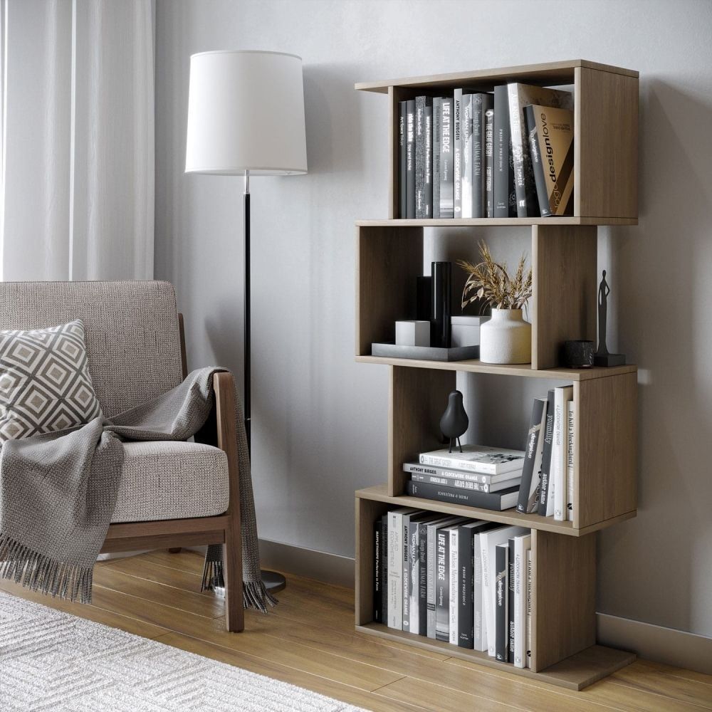 Tall Bookcase 3D Rendering