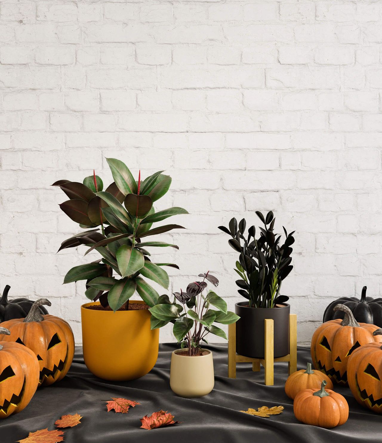 Halloween Pots Lifestyle CG Rendering
