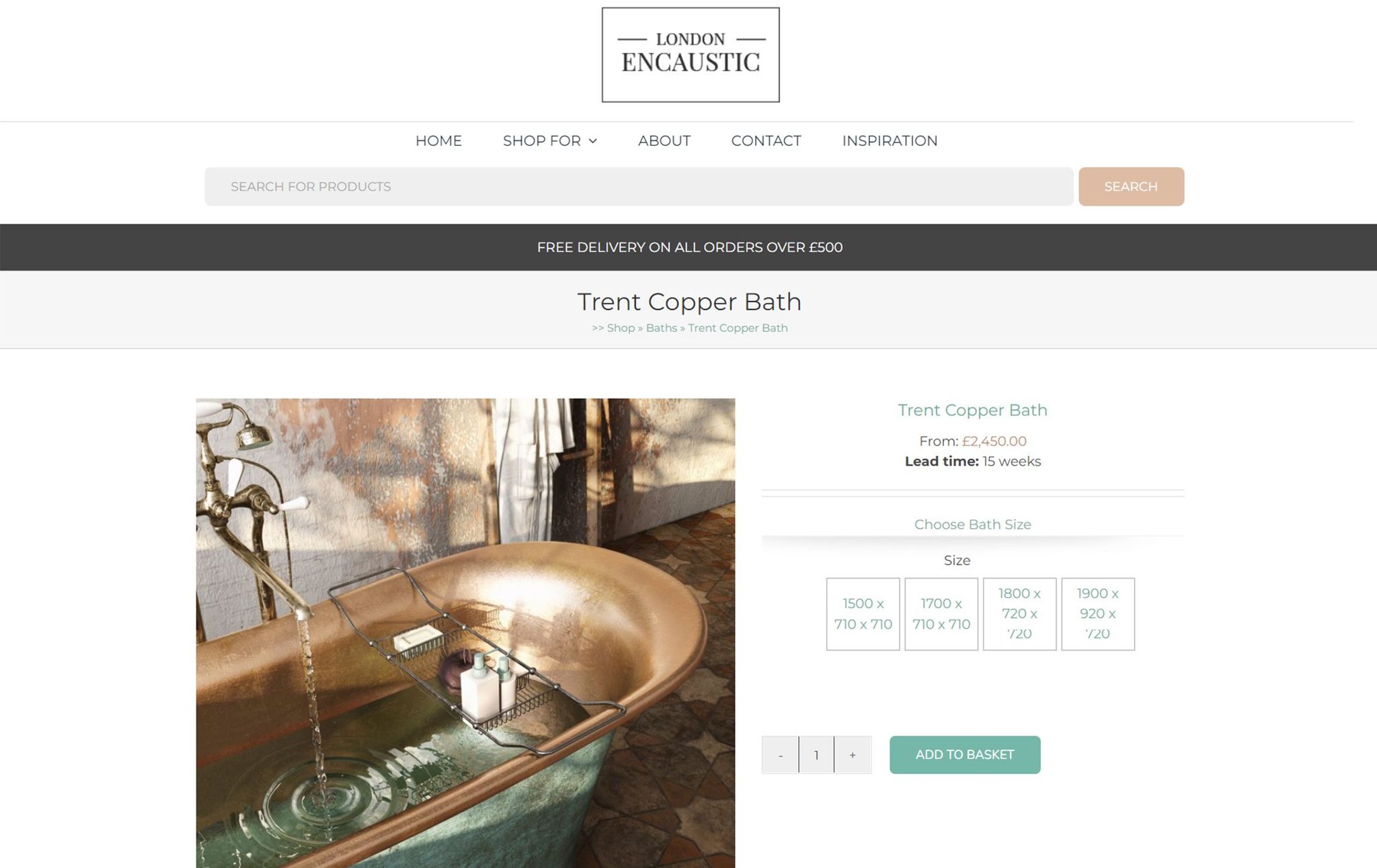 3D Visualization for London Encaustic Website