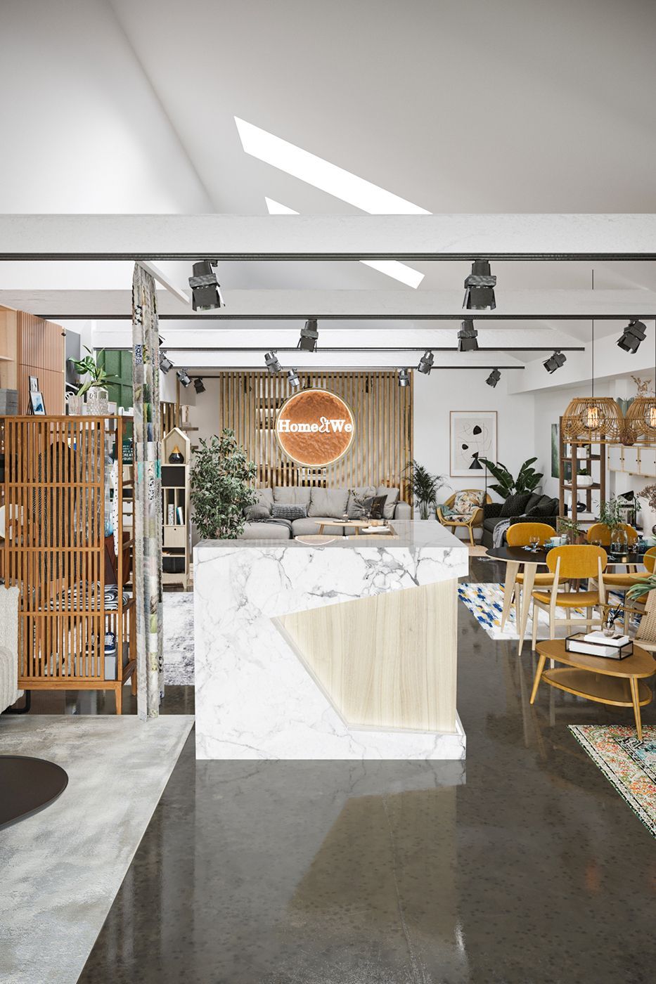 Lifestyle Rendering of a Furniture Store