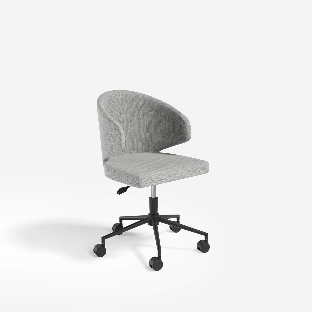 Photoreal 3D rendered image of a modern office chair showcasing 3D product modeling and visualization