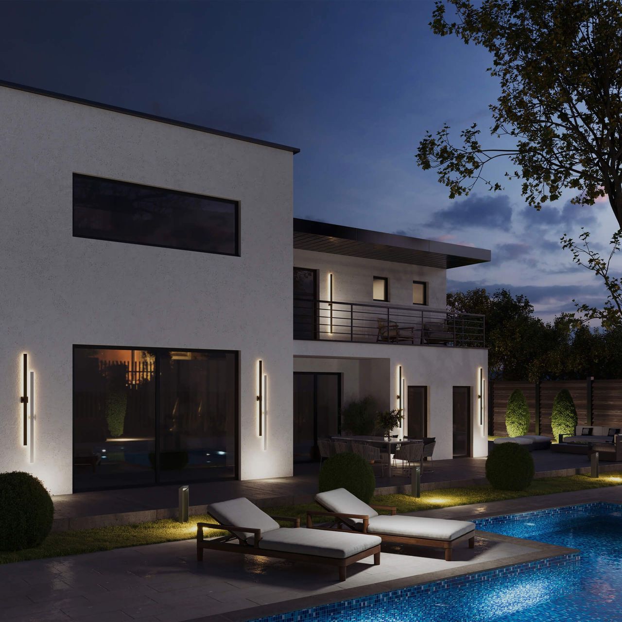 Lifestyle 3D Visualization of Outdoor Light Fixtures