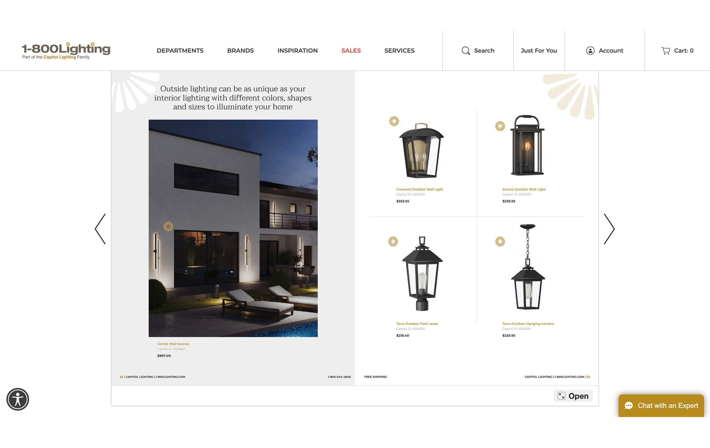 3D Rendering of New Collection of Light Fixtures