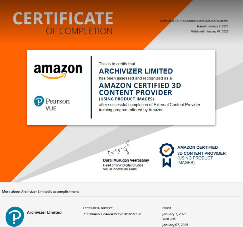 Amazon 3D Content Provider CGIFURNITURE