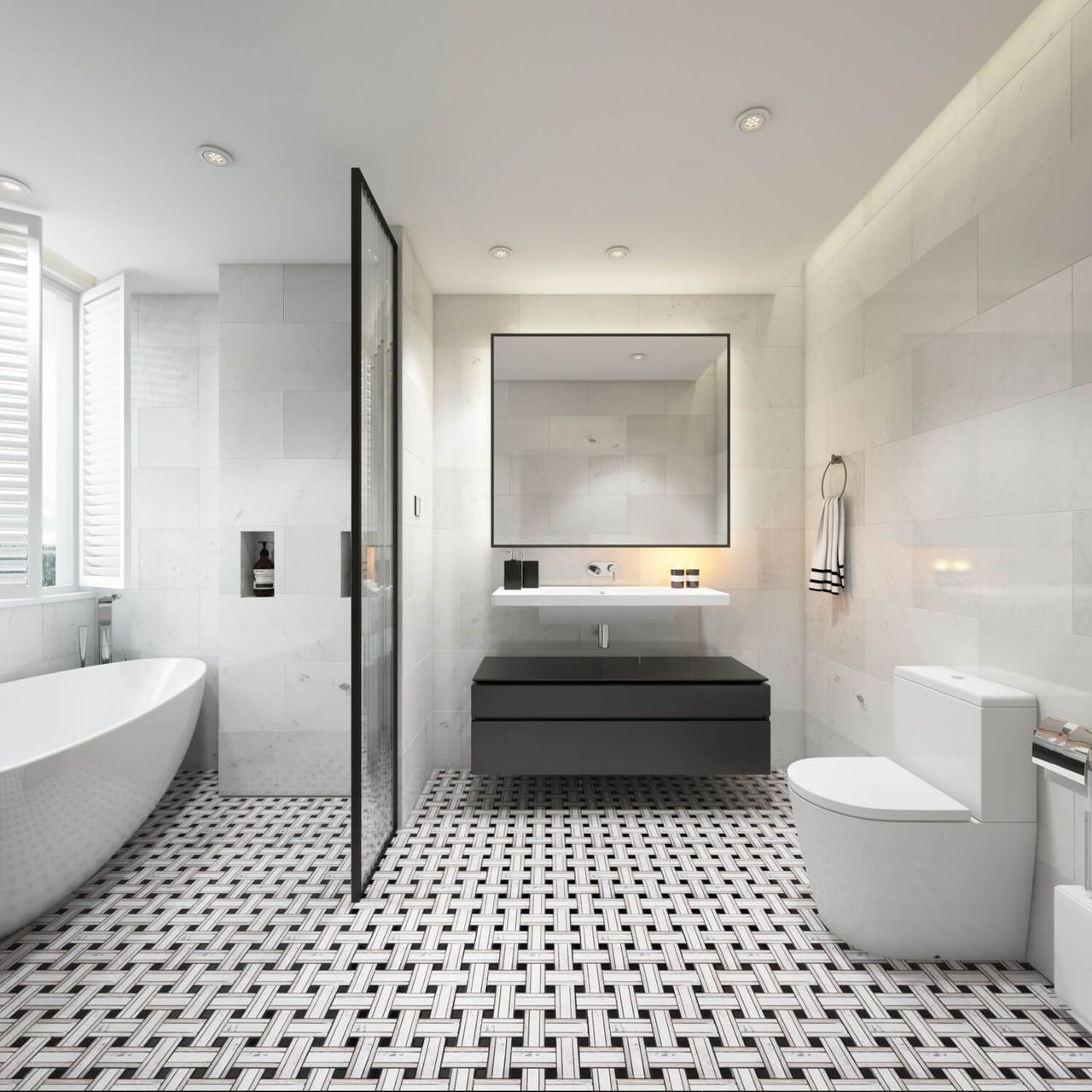 Tiles Design 3D Rendering