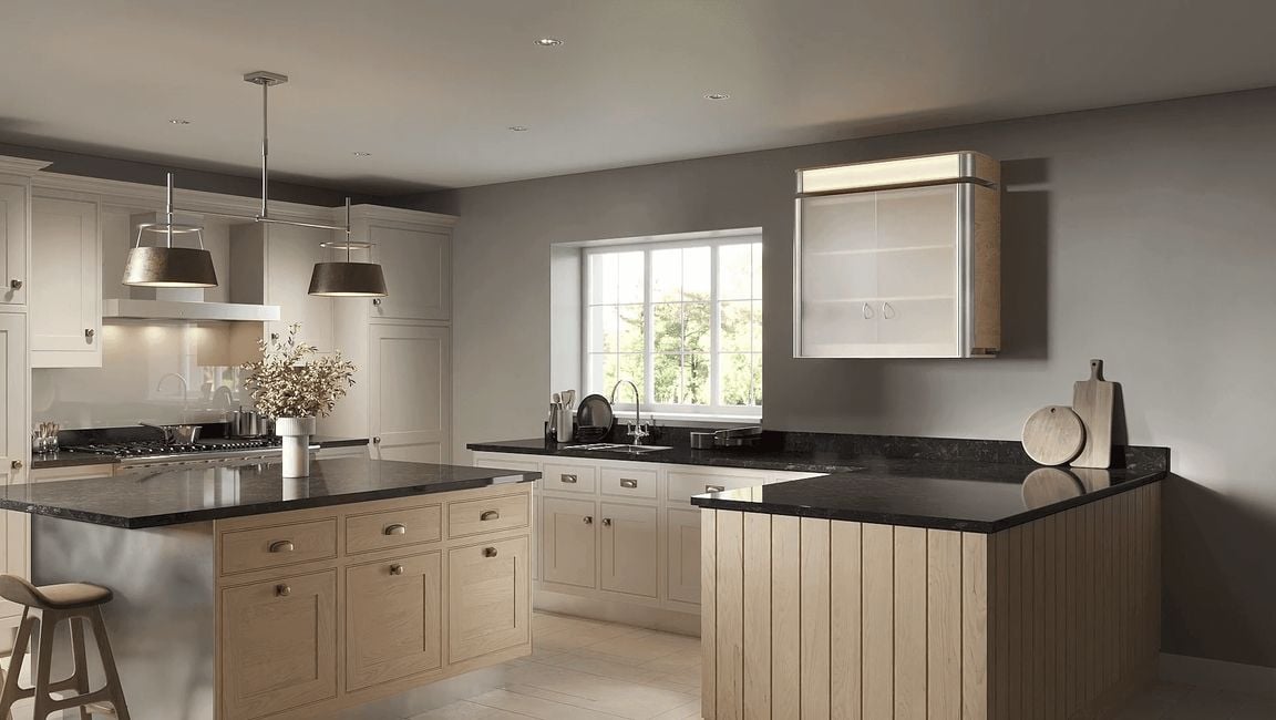 CG Product Image for Kitchen Furniture in a Lifelike Setting