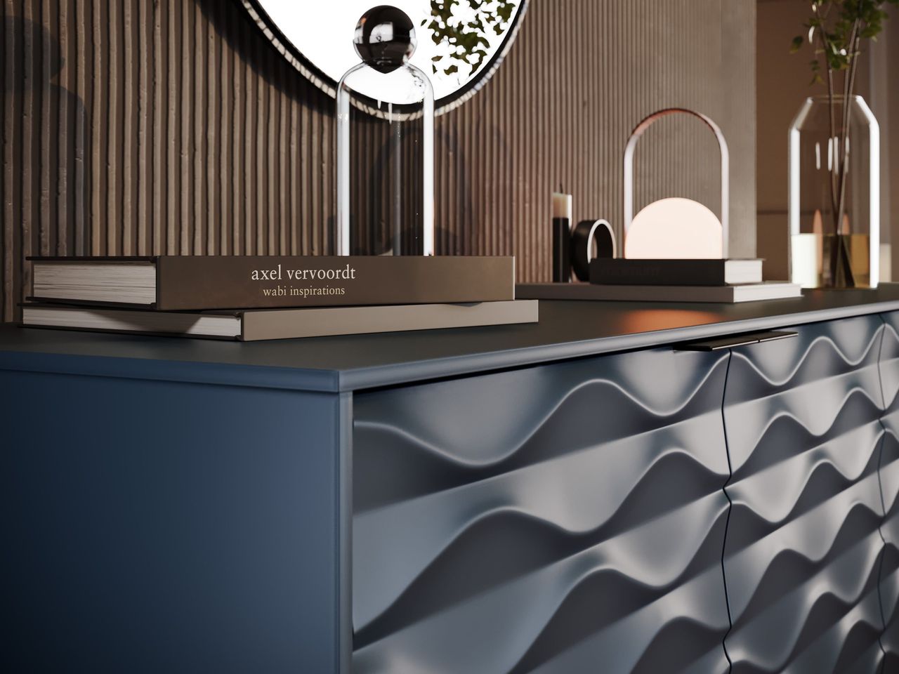 Media Console Close Up CG Render