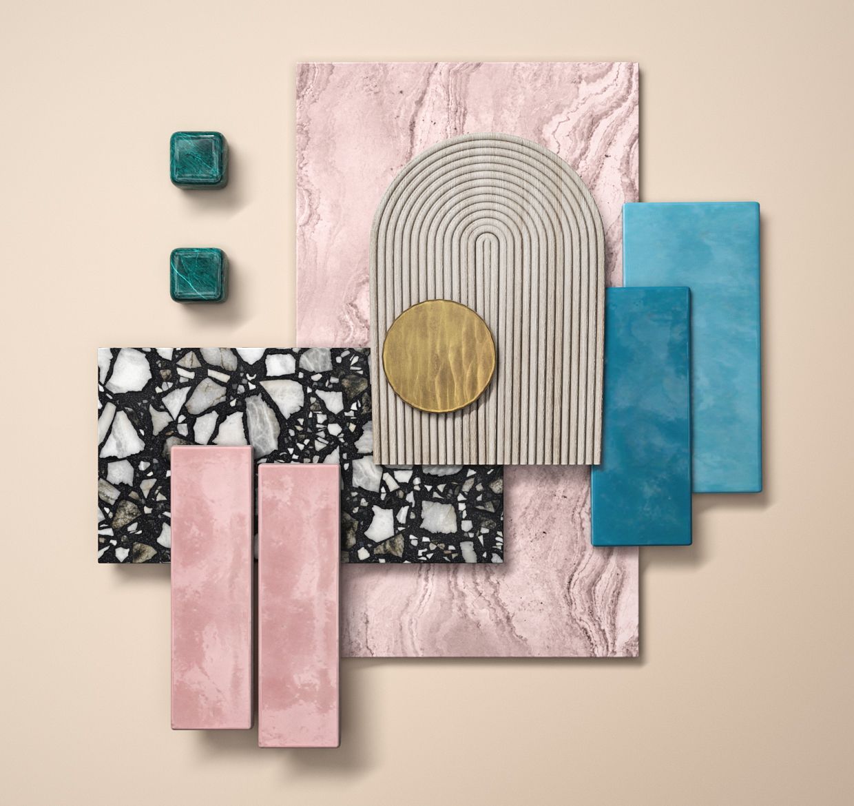 Flatlay Rendering for Finishing Materials