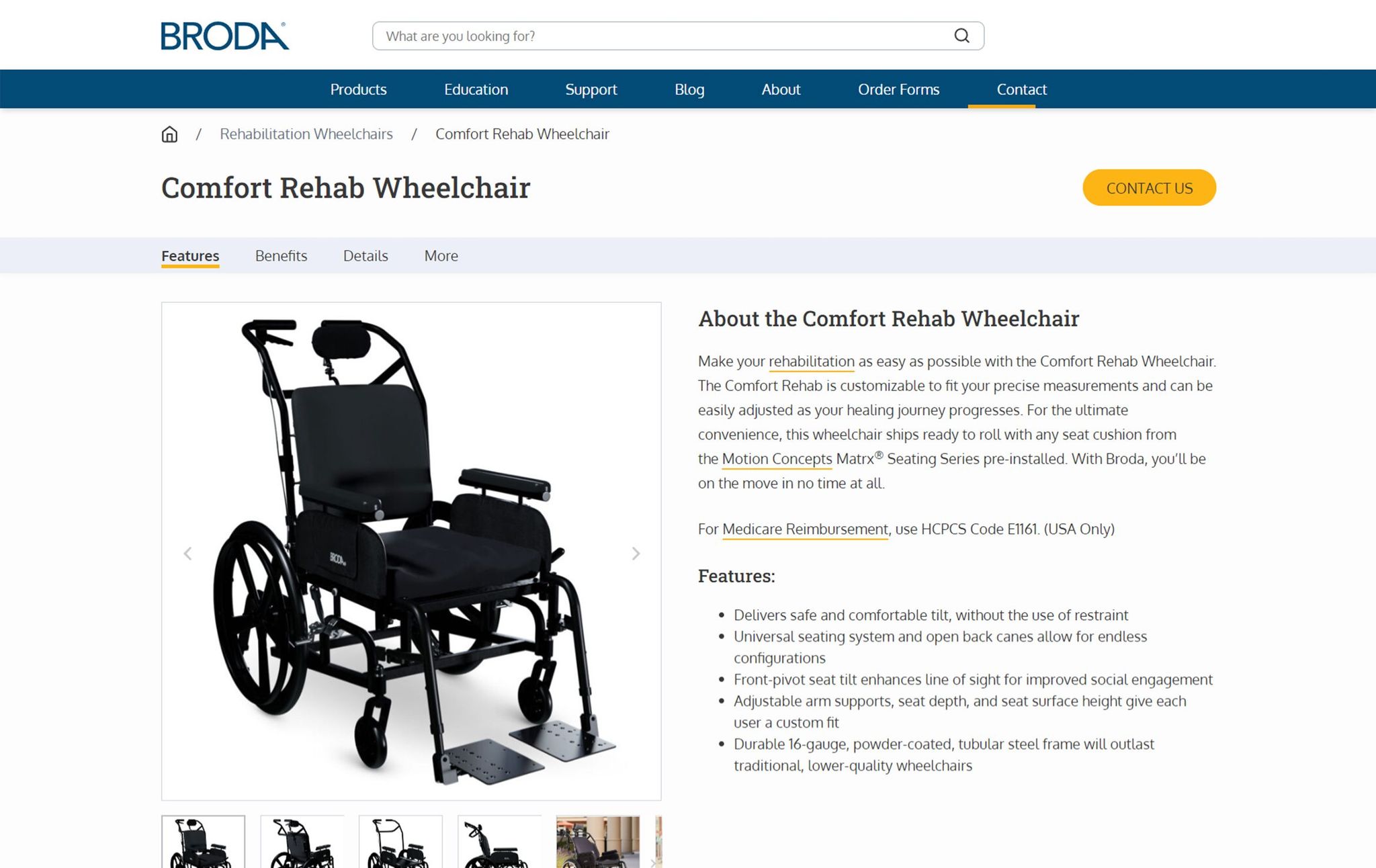 3D furniture modeling and rendering of a Comfort Rehab Wheelchair for product visualization
