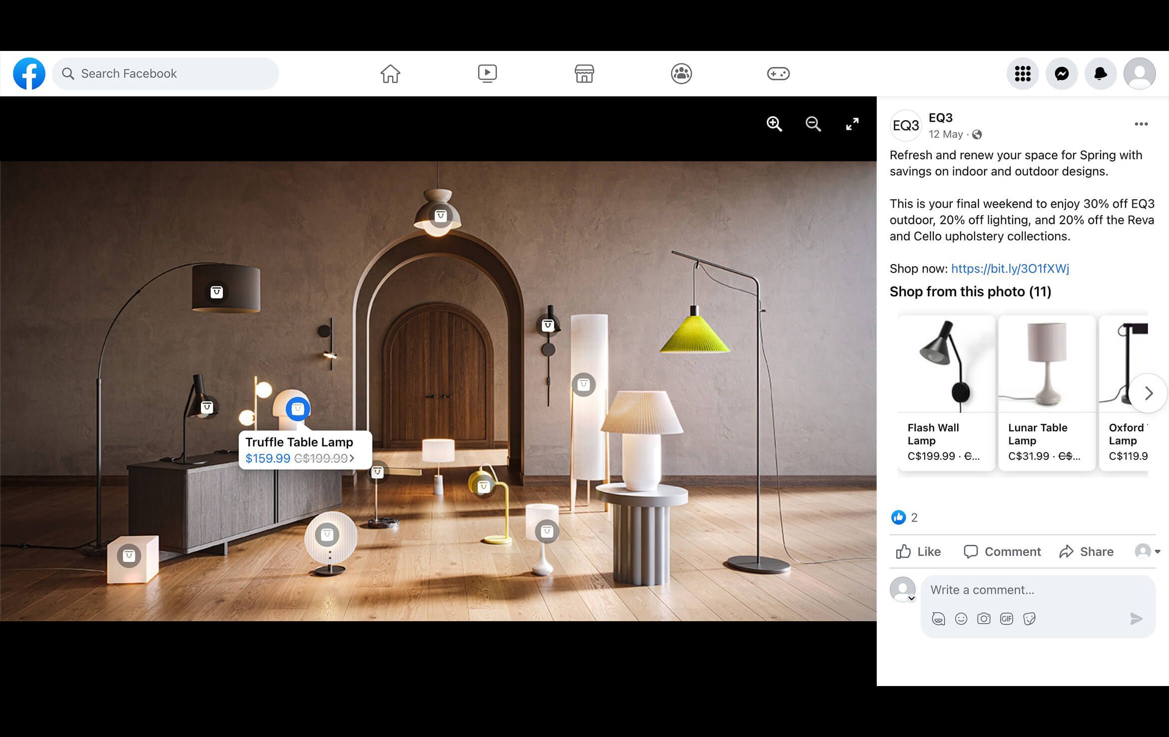 Product CGI for EQ3 Facebook