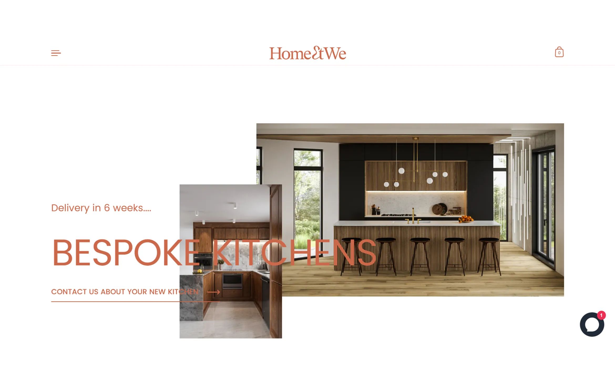 Lifestyle Renderings of Kitchen Designs for a Website