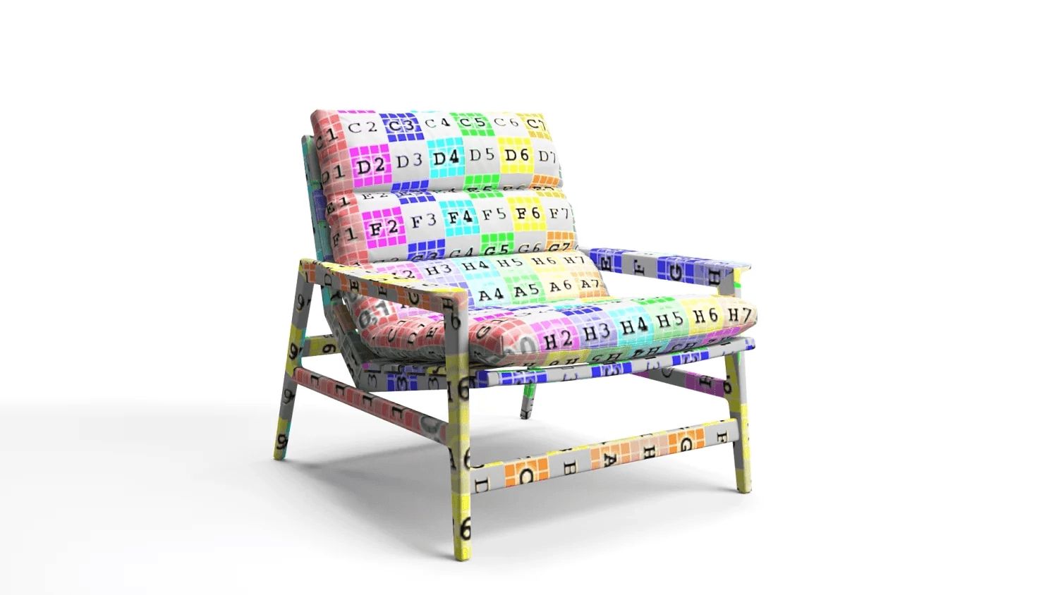 Texture mapping for a chair 3D model