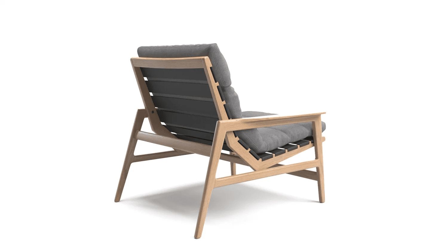 Back view of a chair 3D model 