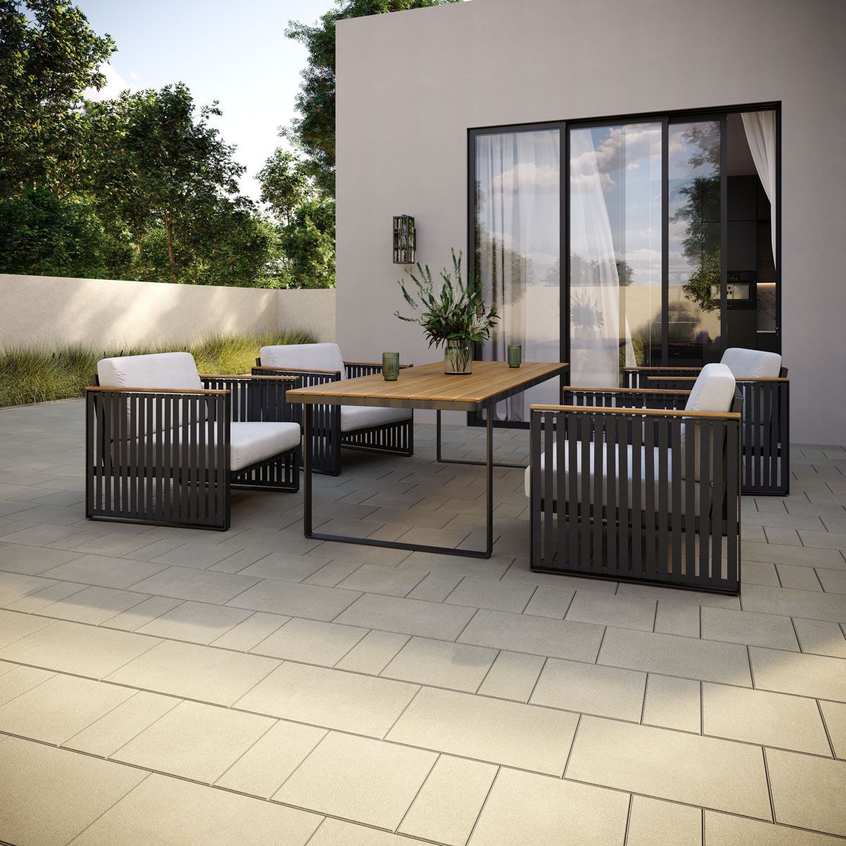 Terrace Flooring 3D Visualization