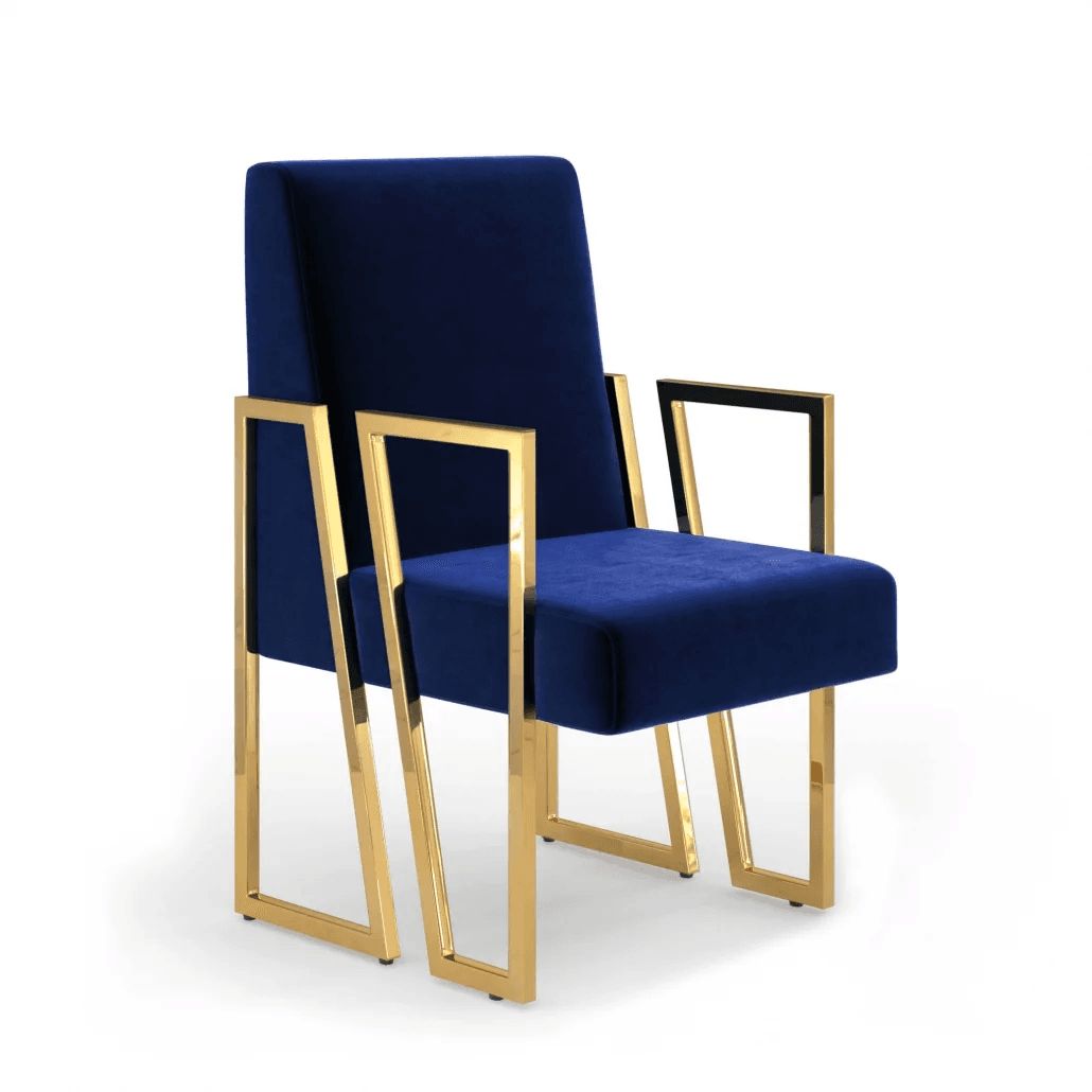 Silo 3D Render of a Blue Chair