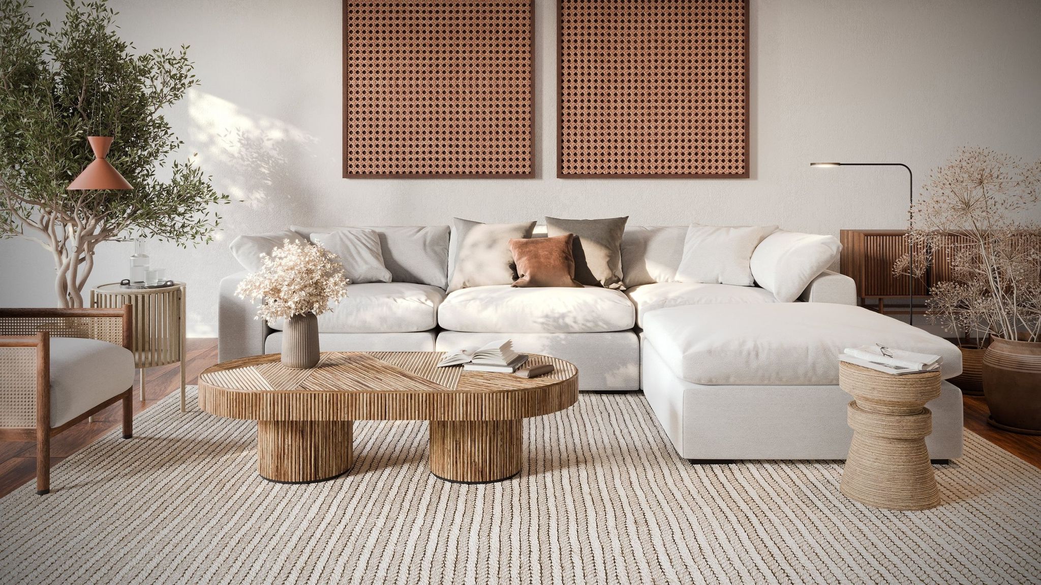 Sofa Lifestyle 3D Rendering