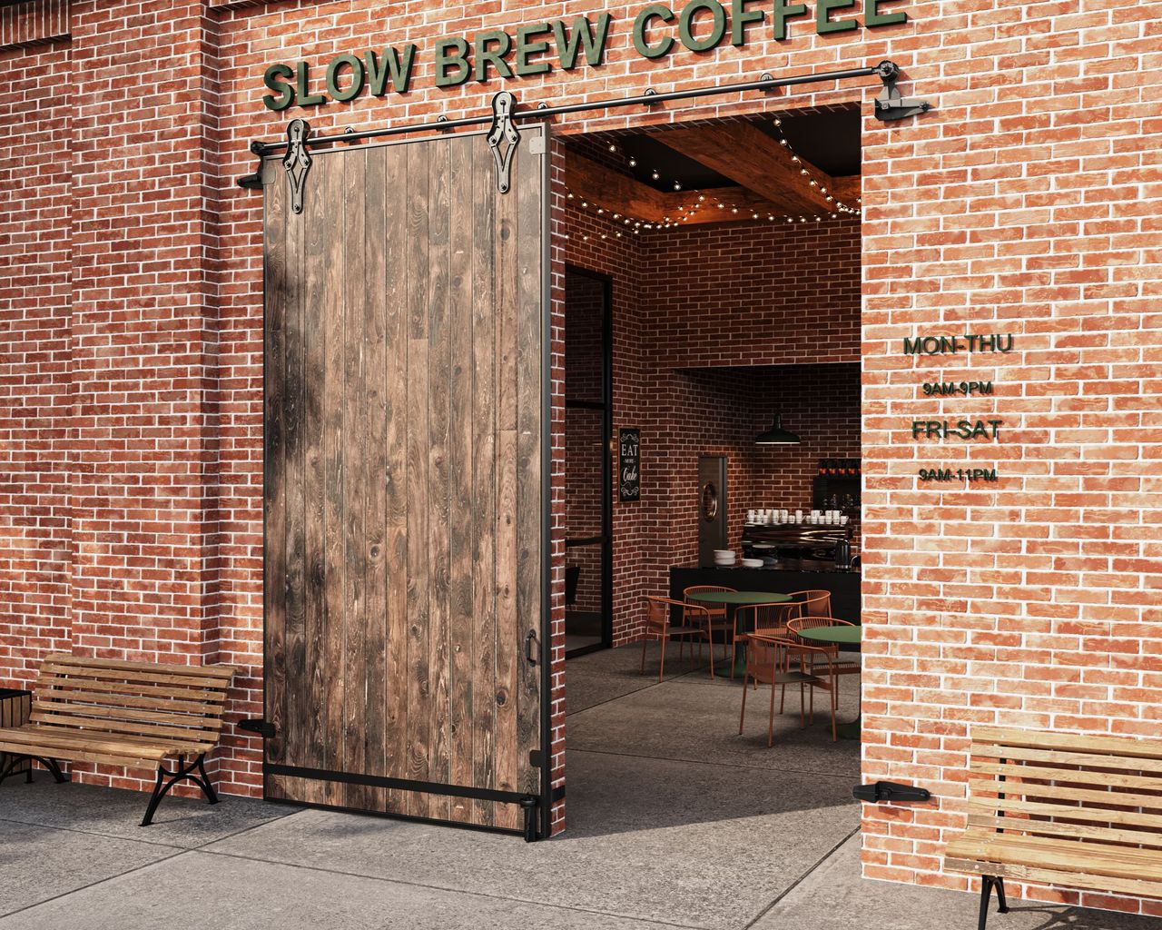 Exterior CGI for a Sliding Door Hardware