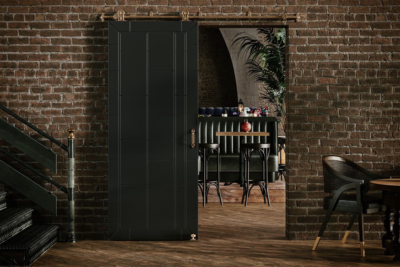 Bar Lifestyle Rendering for Door Hardware