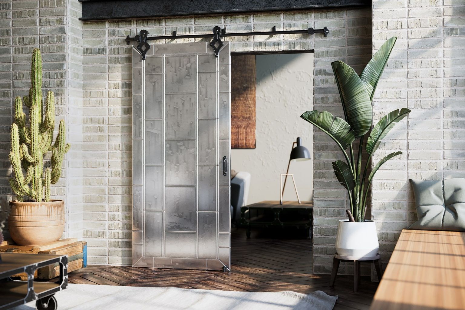 Modern Space Lifestyle CGI for Door Hardware