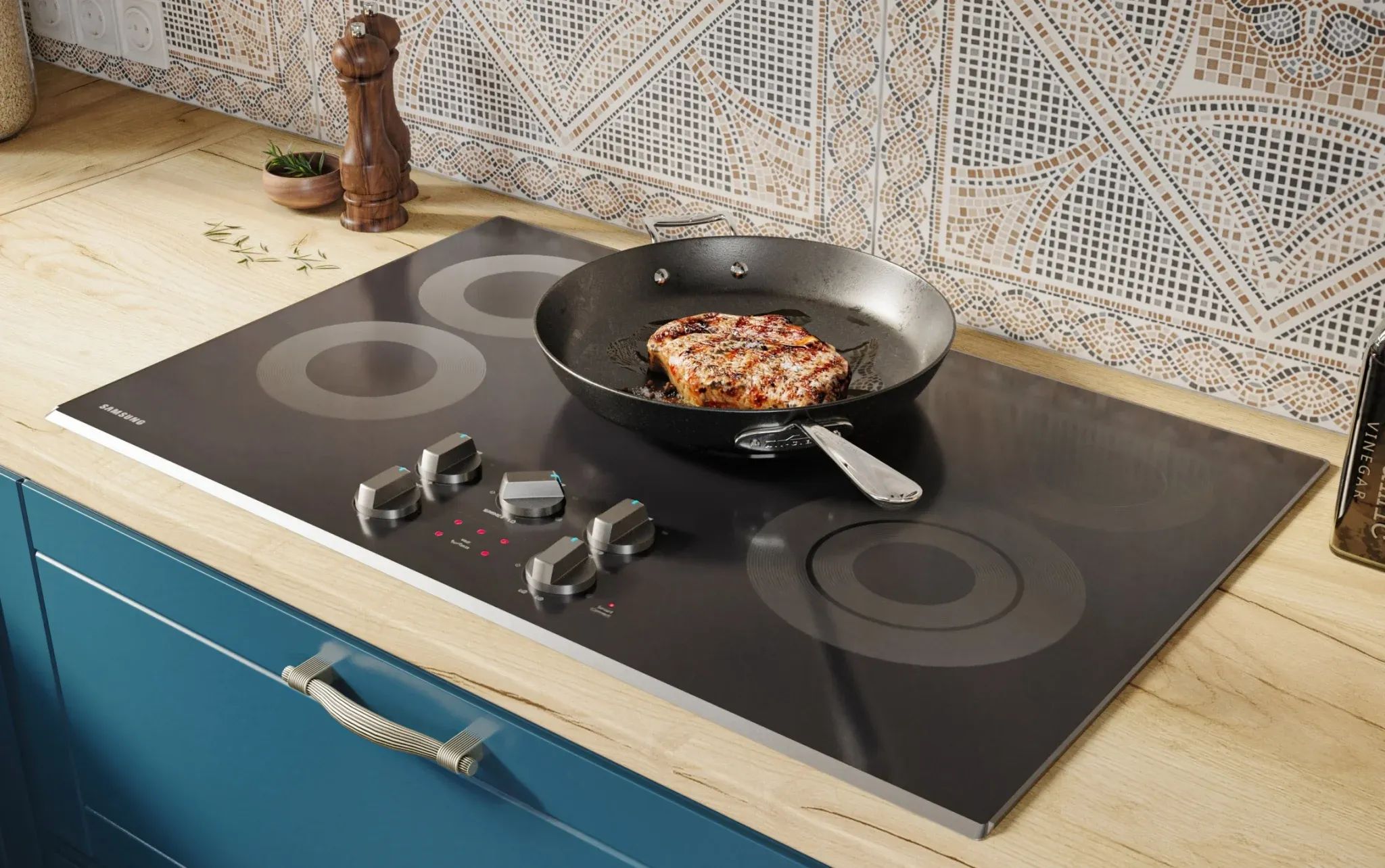 Lifestyle 3D Render for Electric Range
