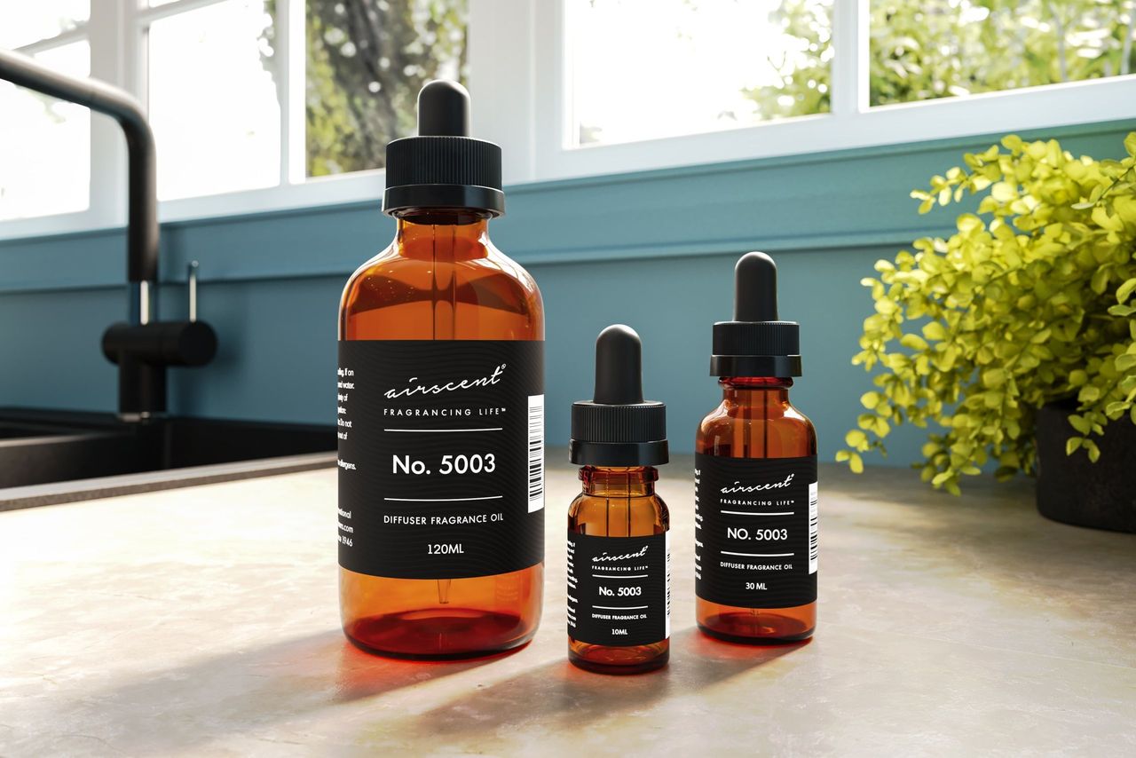 Fragrance Bottles Group Shot near a Window