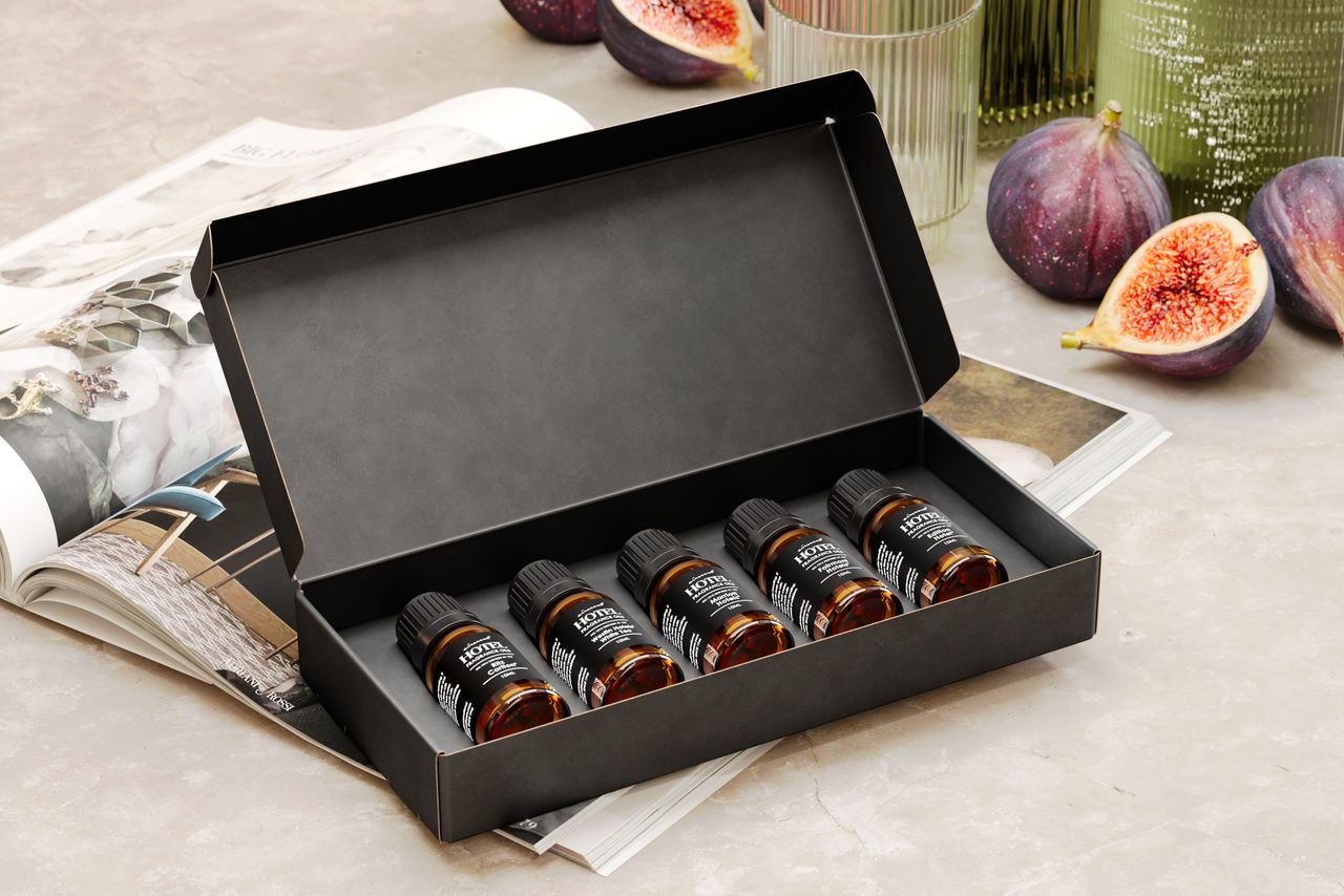 Fragrance Bottle Box Lifestyle 3D Render