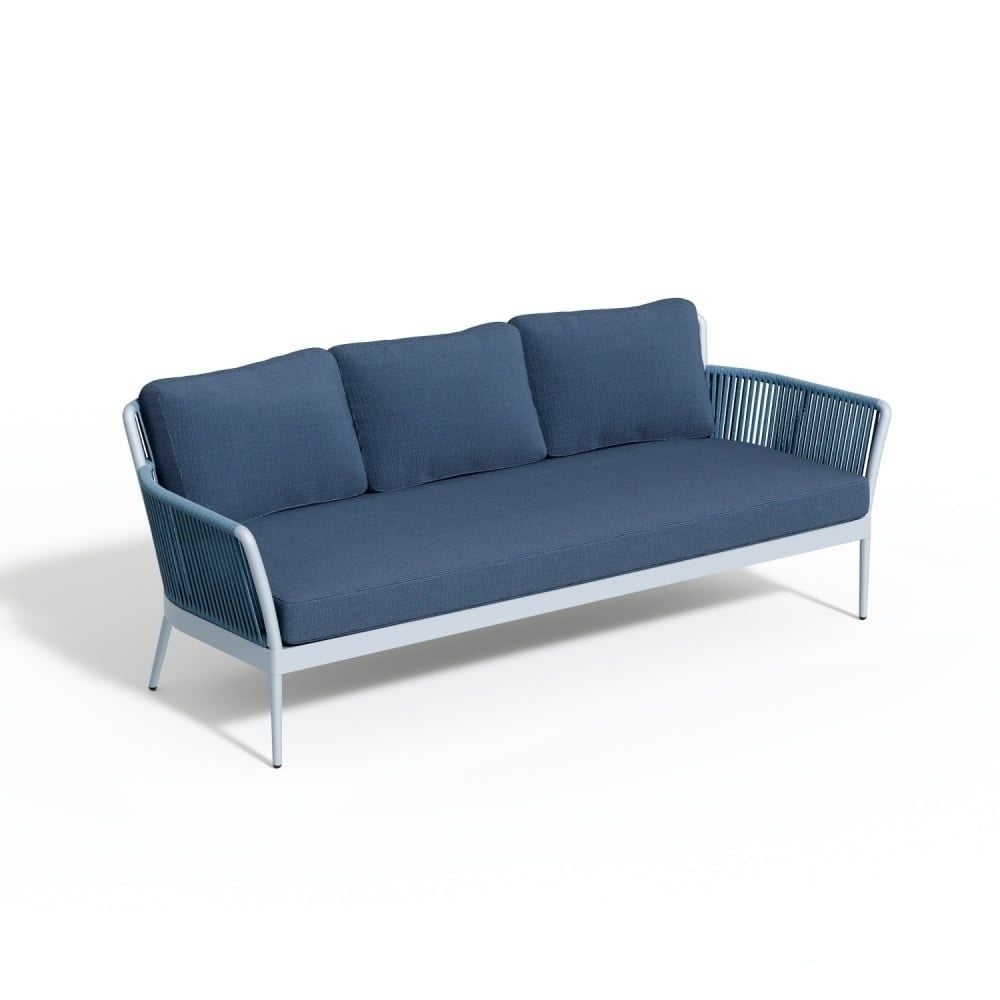 Blue Sofa 3D Rendering