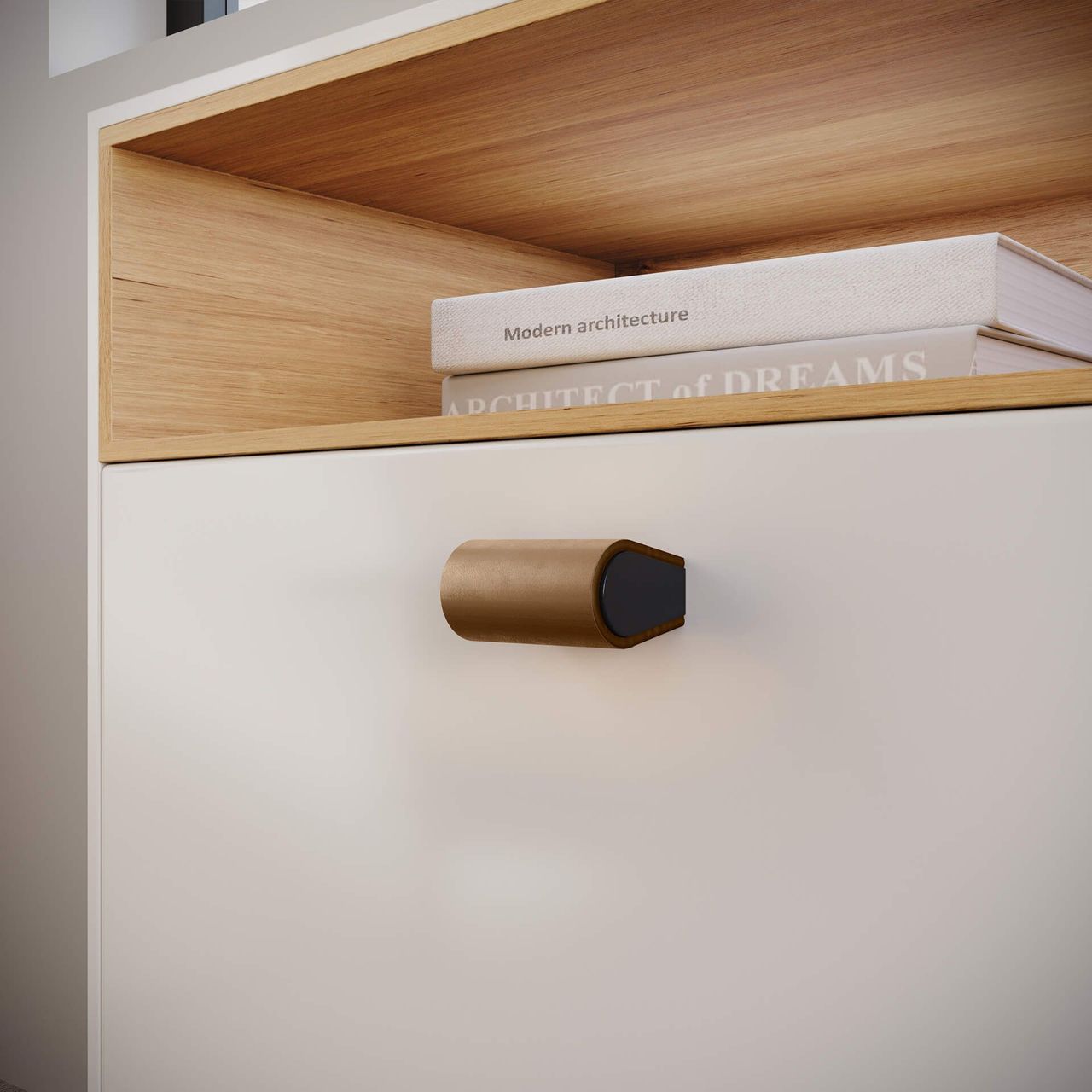 Brown Cabinet Handle CGI