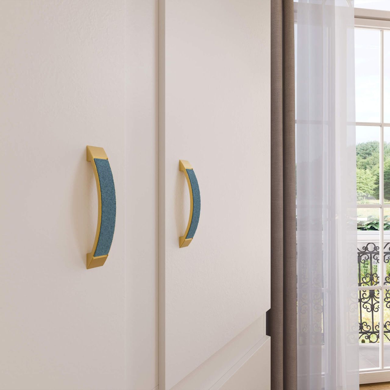 Furniture Handles Close Up CG View