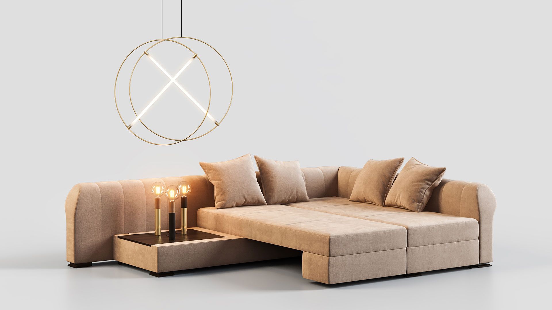 Furniture 3D Rendering featuring a Sofa