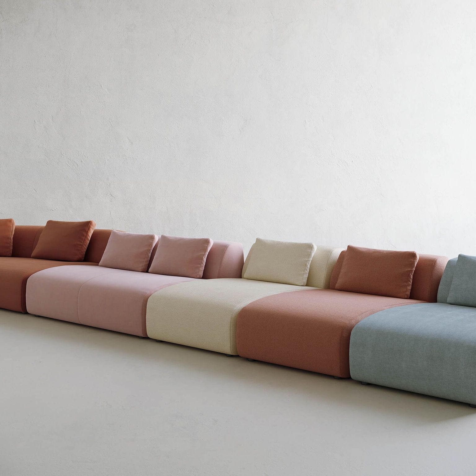 Top-notch 3D furniture visualization showcasing a trendy sofa with photorealistic rendering